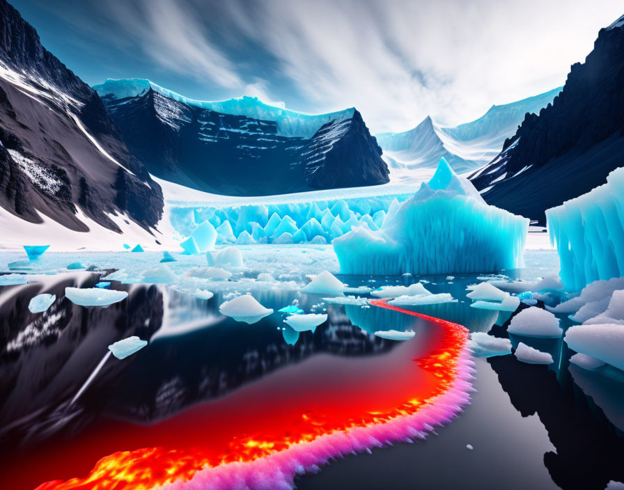 ice and lava