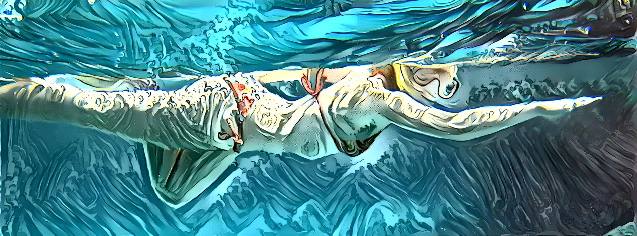 Snorkeling mermaid