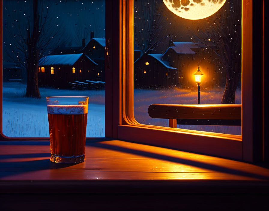 Холодний вечір - тепле пиво 