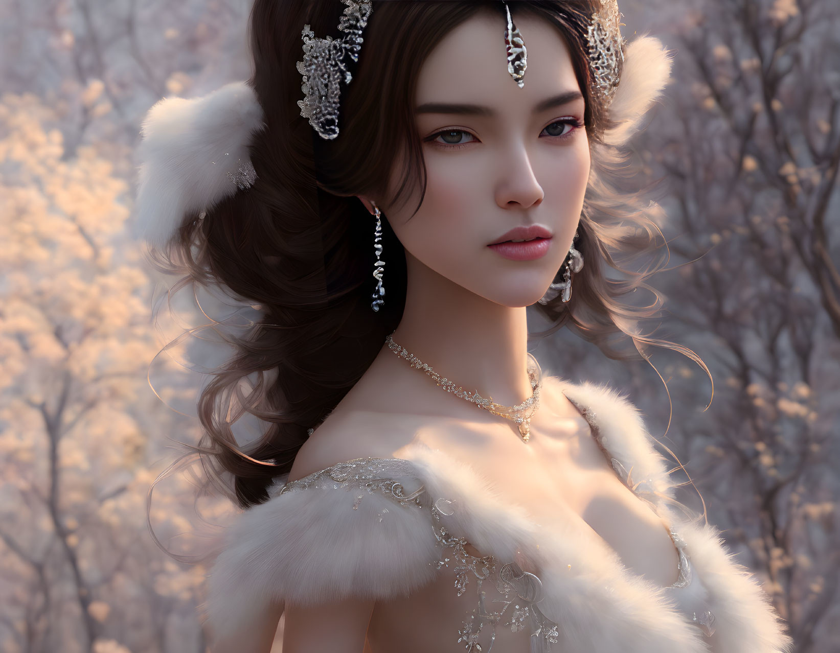 asian swan noble lady