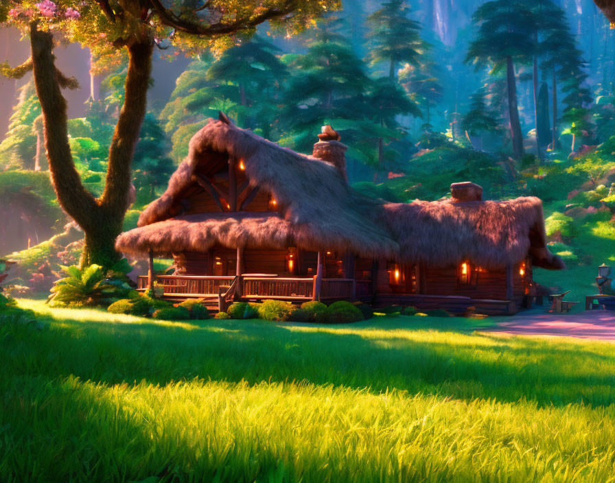 log cabin fantasy forist 