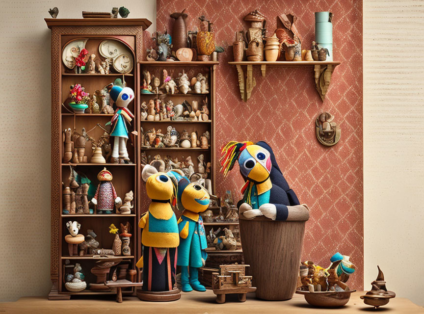Puppets and artifacts 