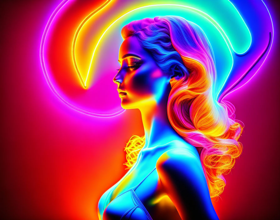 neon lady