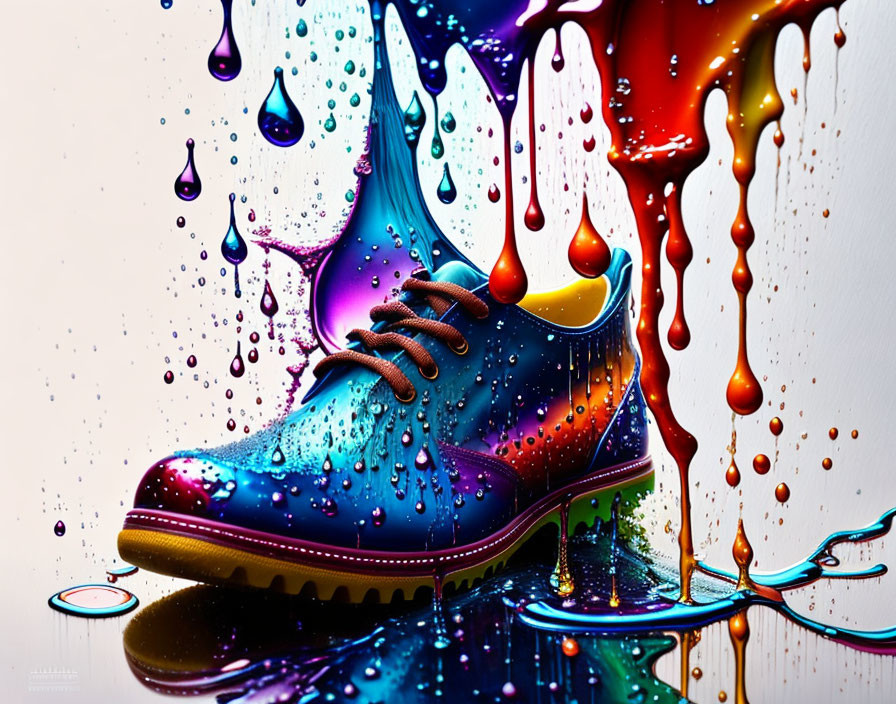 colourfull raindrops
