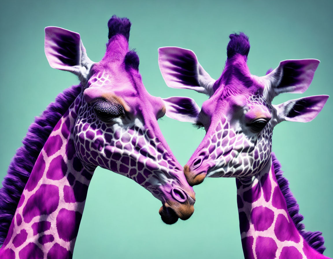 silly purple giraffes
