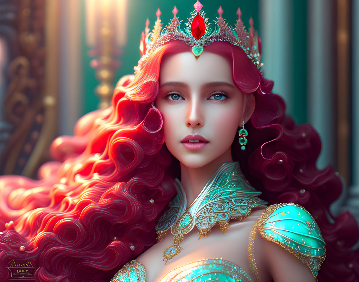Beautiful red princess