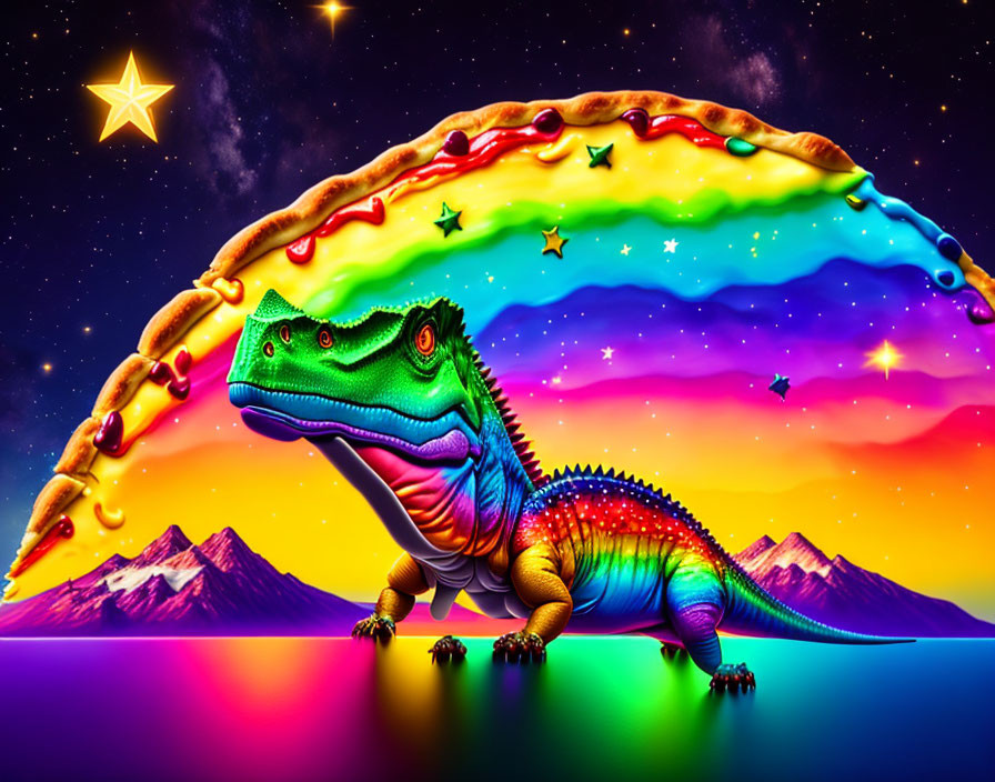 The rainbow dinosaur
