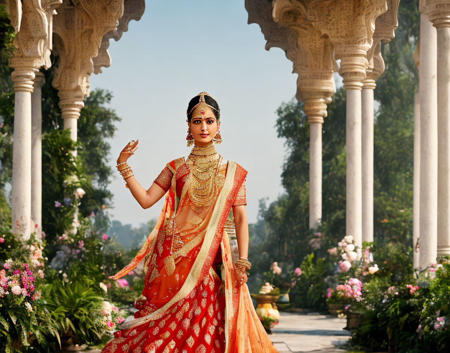 Indian woman dancing