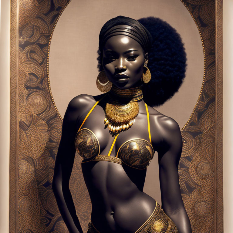 Oshun  nigerian divinity inspiration Afro beauty