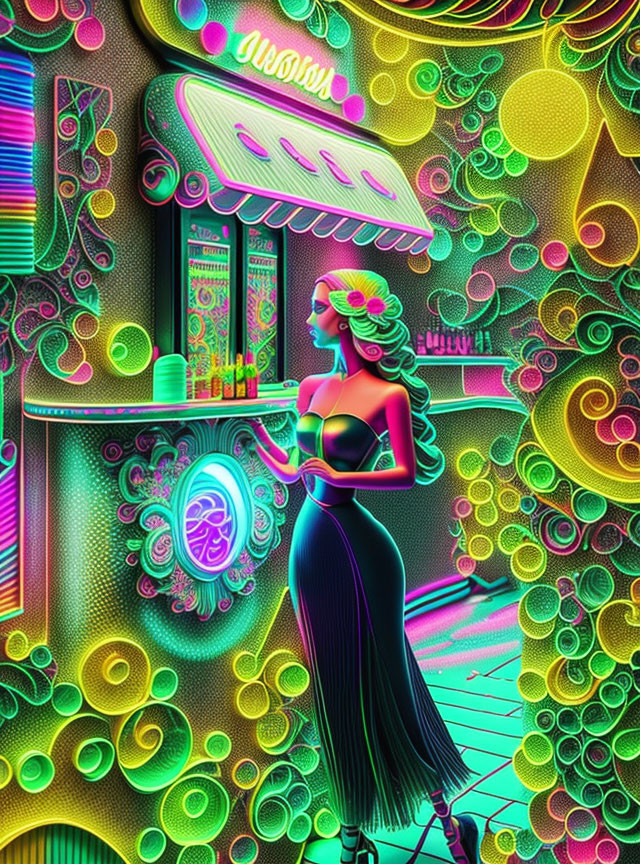 Neon beauty bar