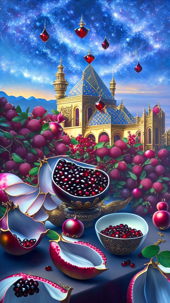 Pomegranate with almandine
