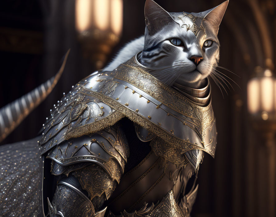 Cat in armor