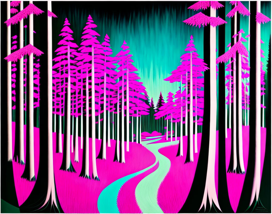 Pink Forest by Picasso