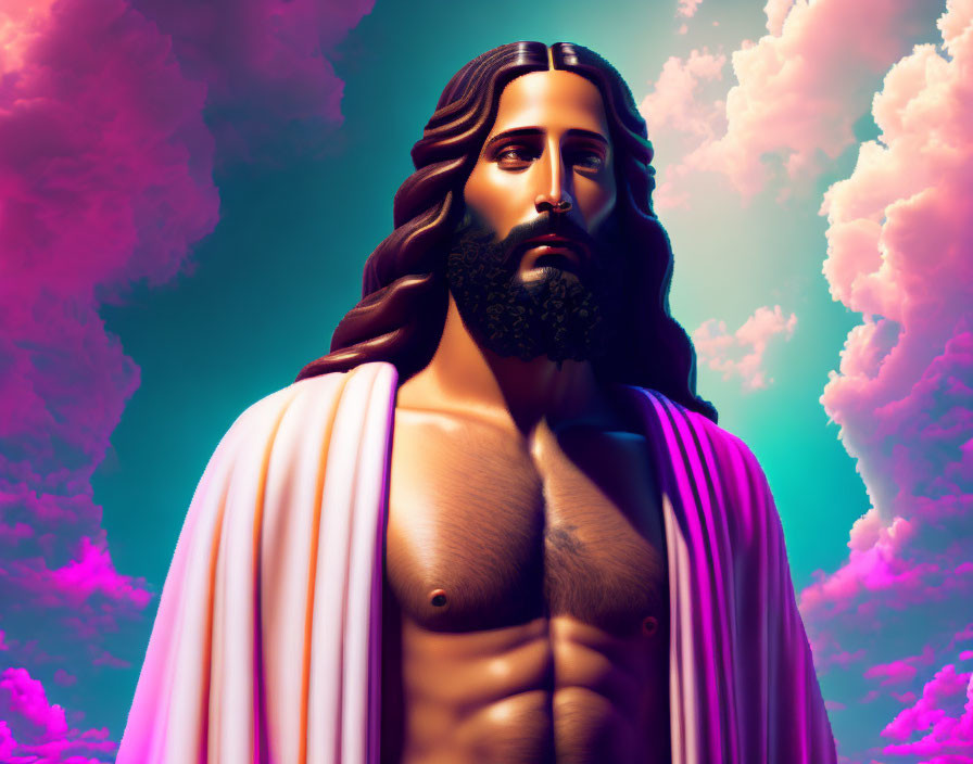 Vaporwave Jesus