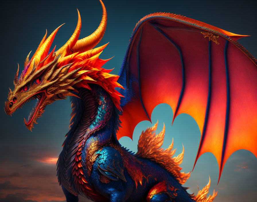 Hybrid of a Dragon and a Phoenix 