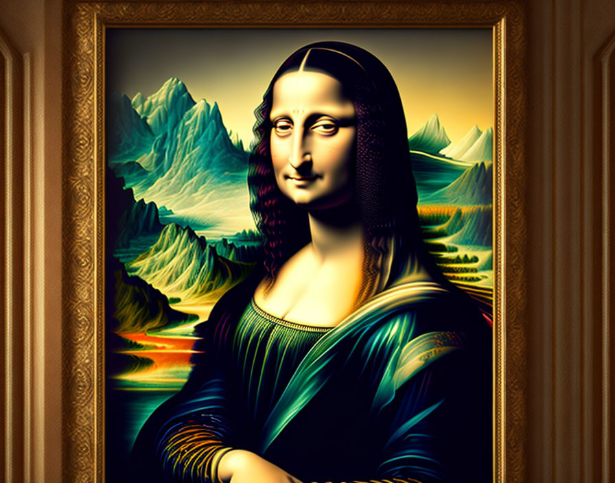 Mona Lisa as a digital artwork