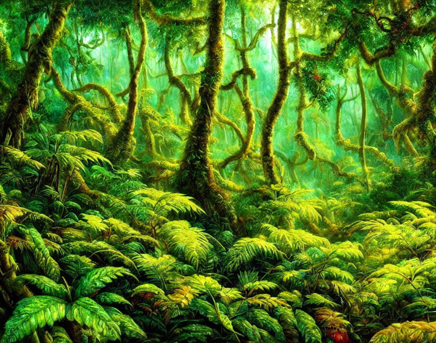 Lush forest