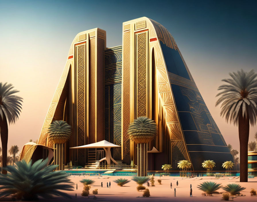 Modern Pharaonic building 