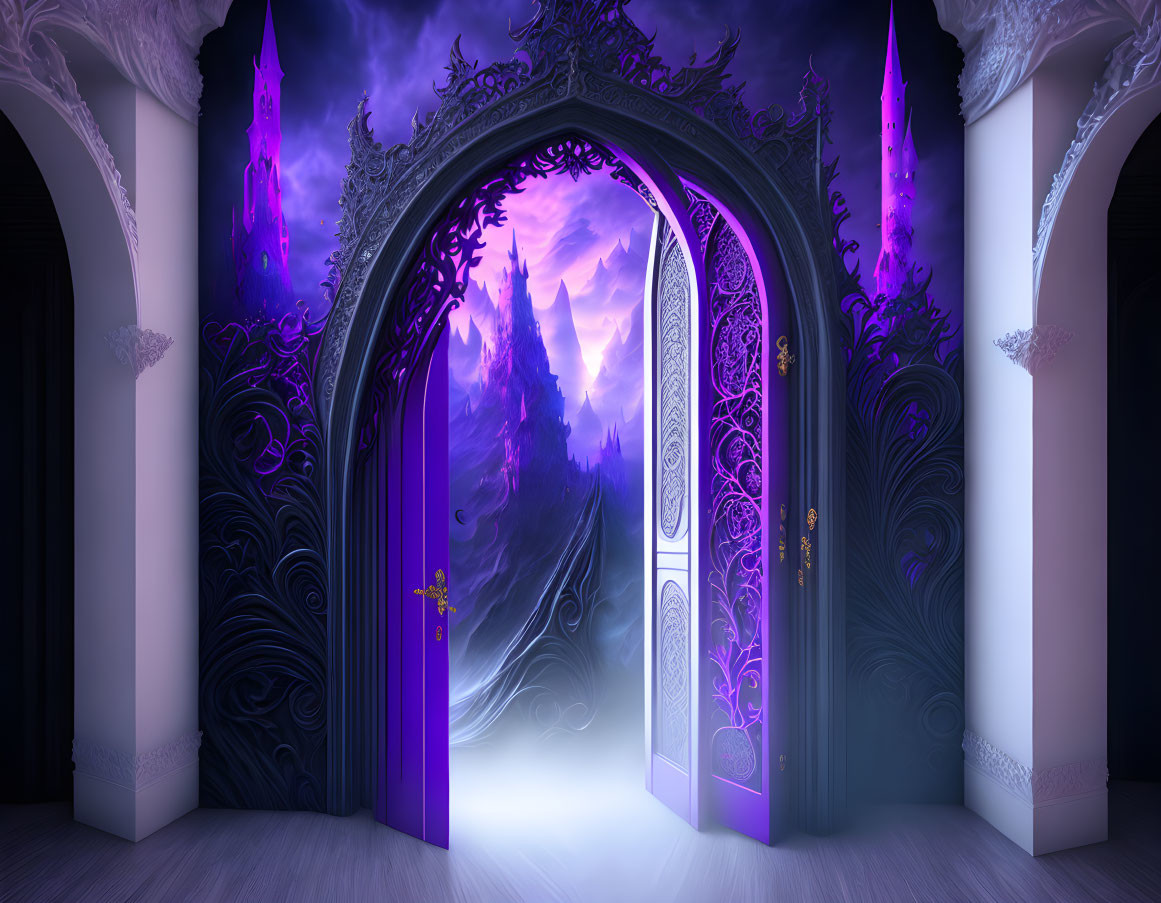Door to purple
