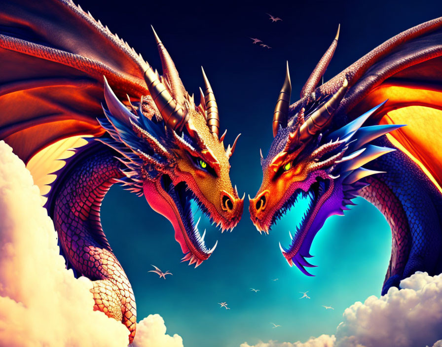 Dragons in love.