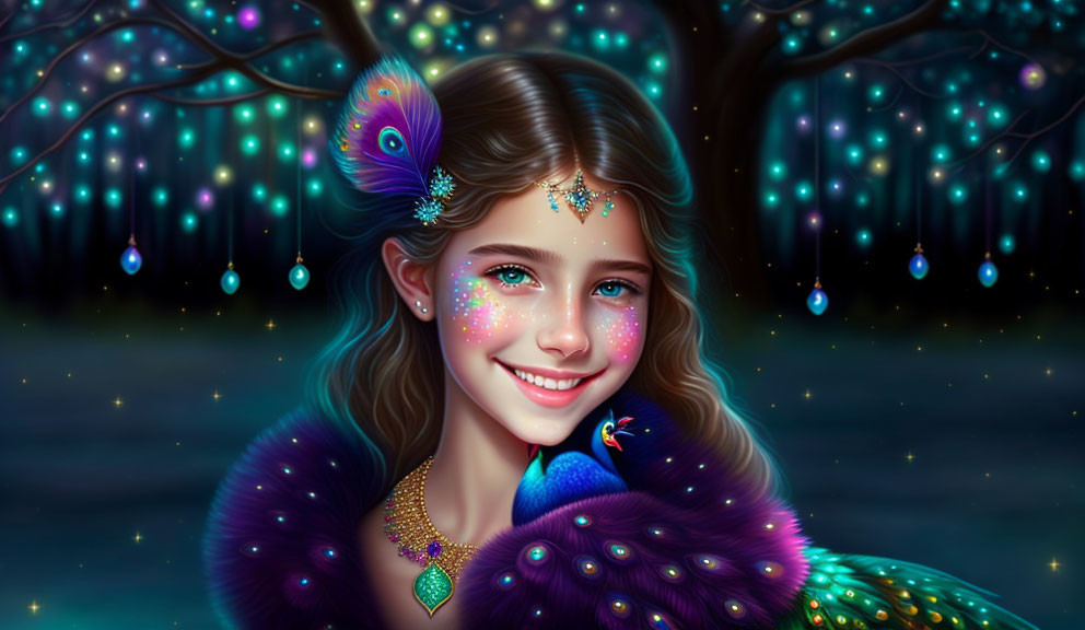 Young teen fairy wuth beautiful smile