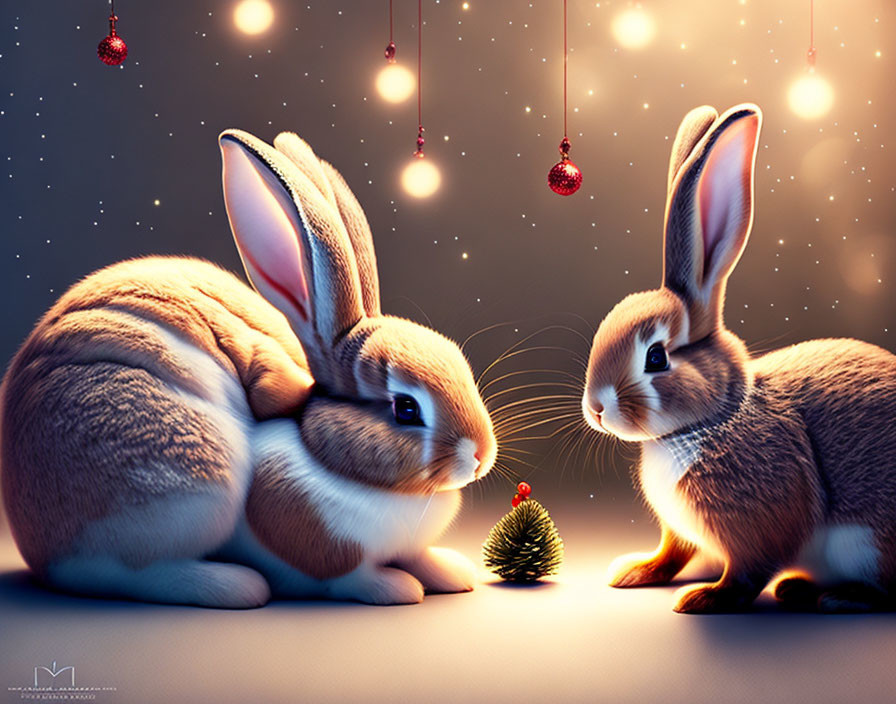 Christmas bunnies