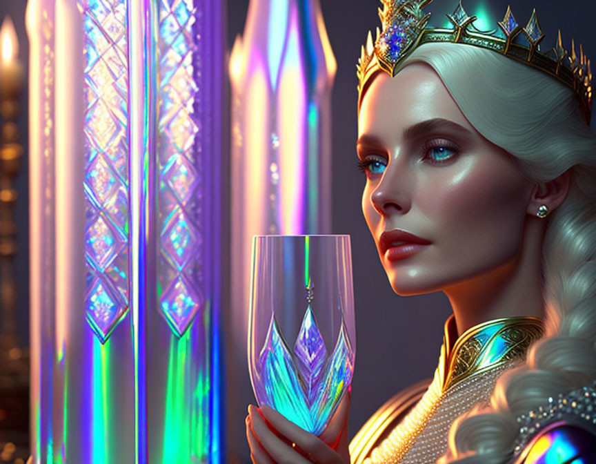 The White Queen and pearly drink.