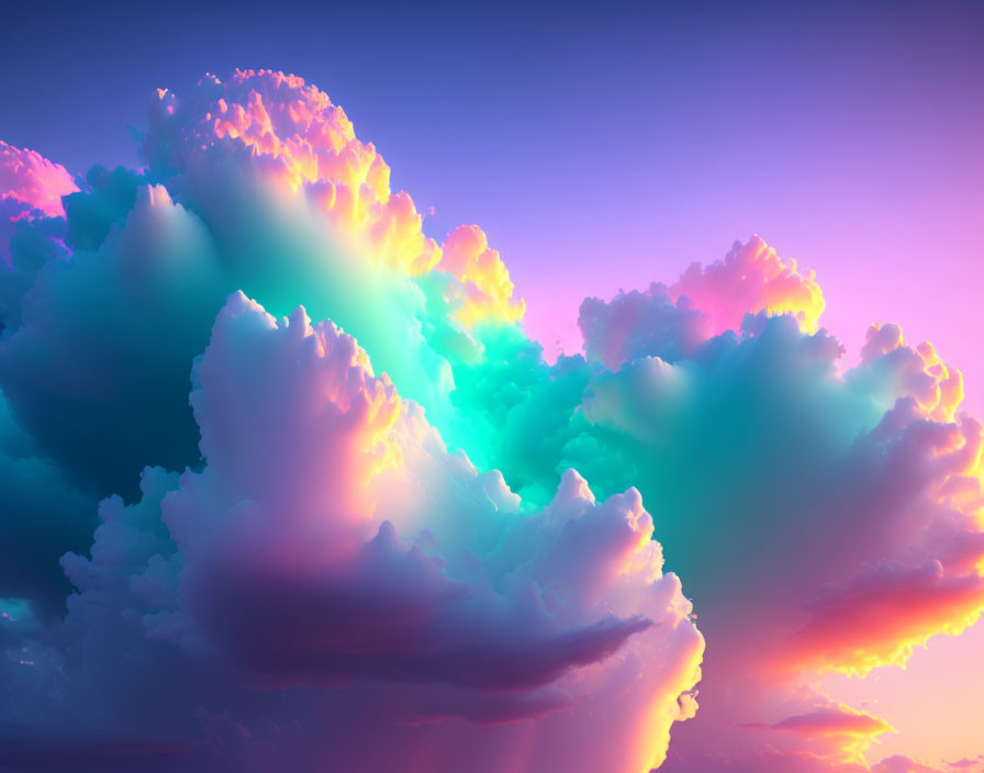 Pretty pastel water colors. Pretty clouds