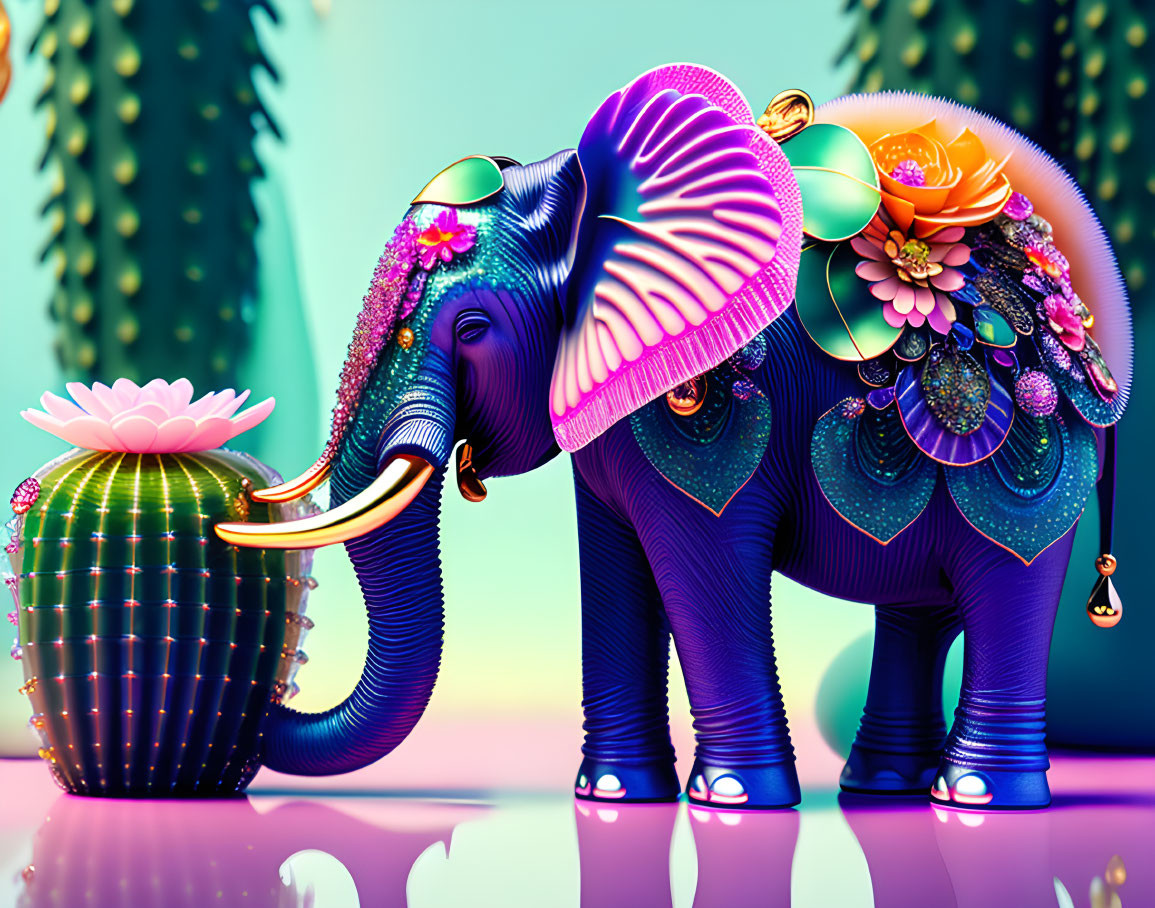 Elephant pretty colors