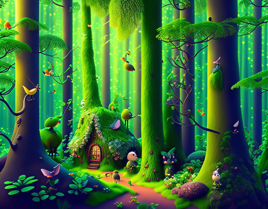 Whimsical forest