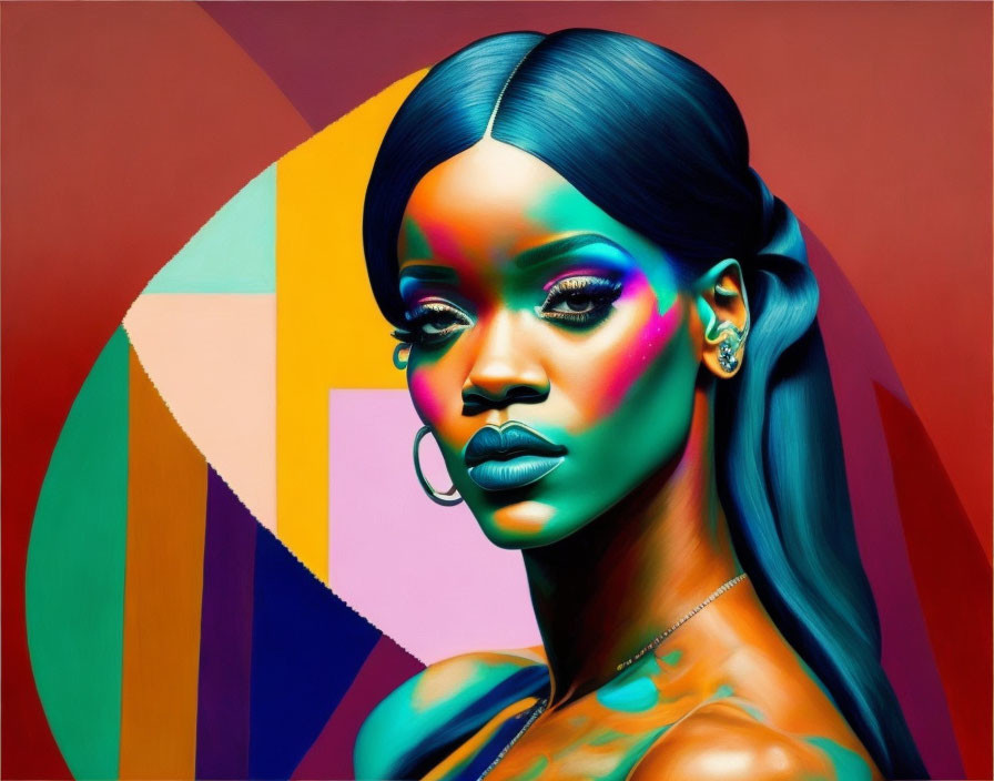 Rihanna painted by Pablo Picasso