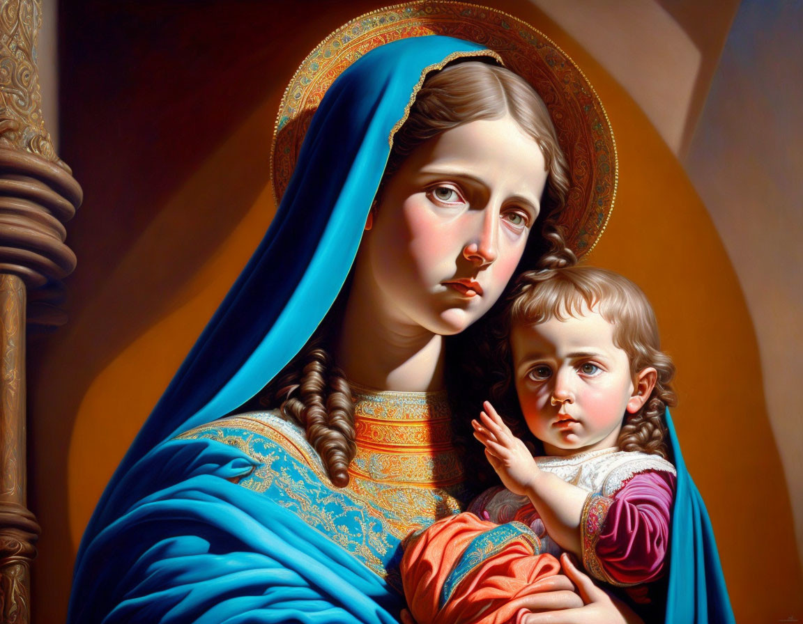 Virgen María y el niño