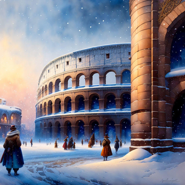 Colosseum in Winter
