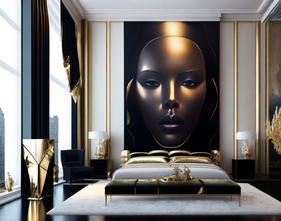 The Luxurious Bedroom with Masterpiece 