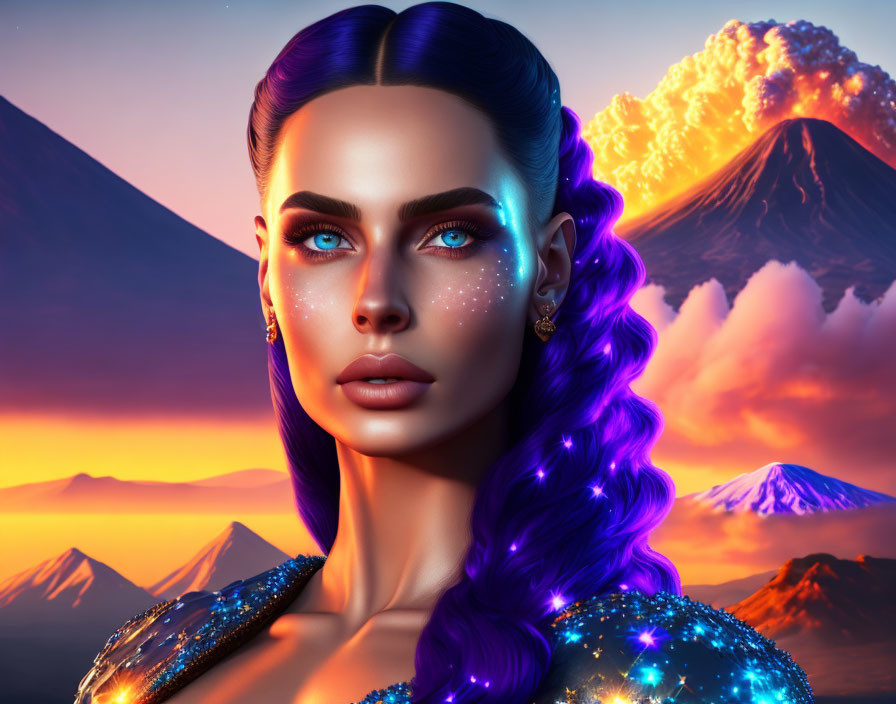 Celestial Siren: Lana's Vesuvian Enchantment