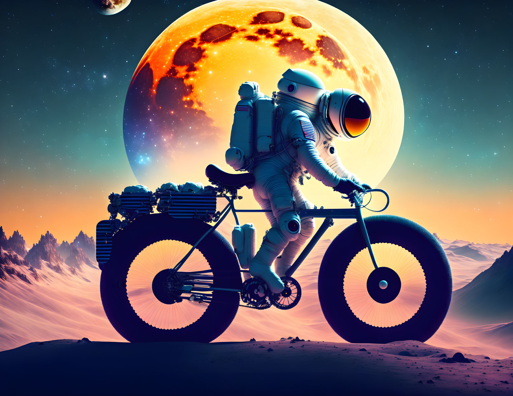 Spaceman on a Bicycle