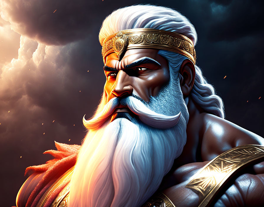 Zeus God of Lightning & King of Olympian Gods