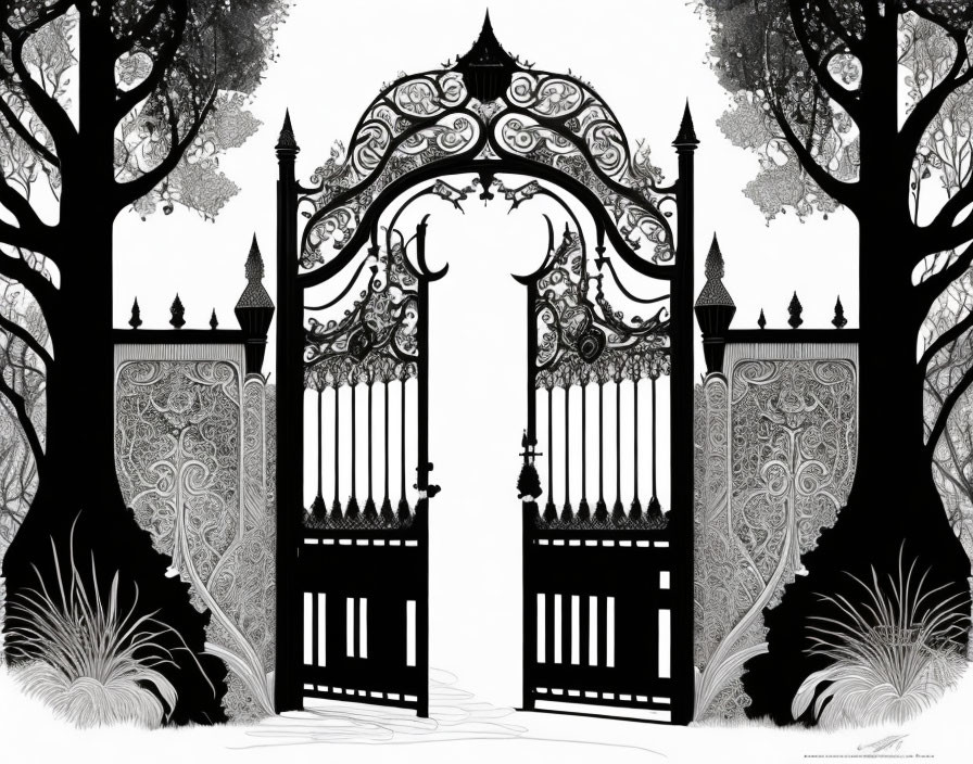 The gates to Mr Fox's castle