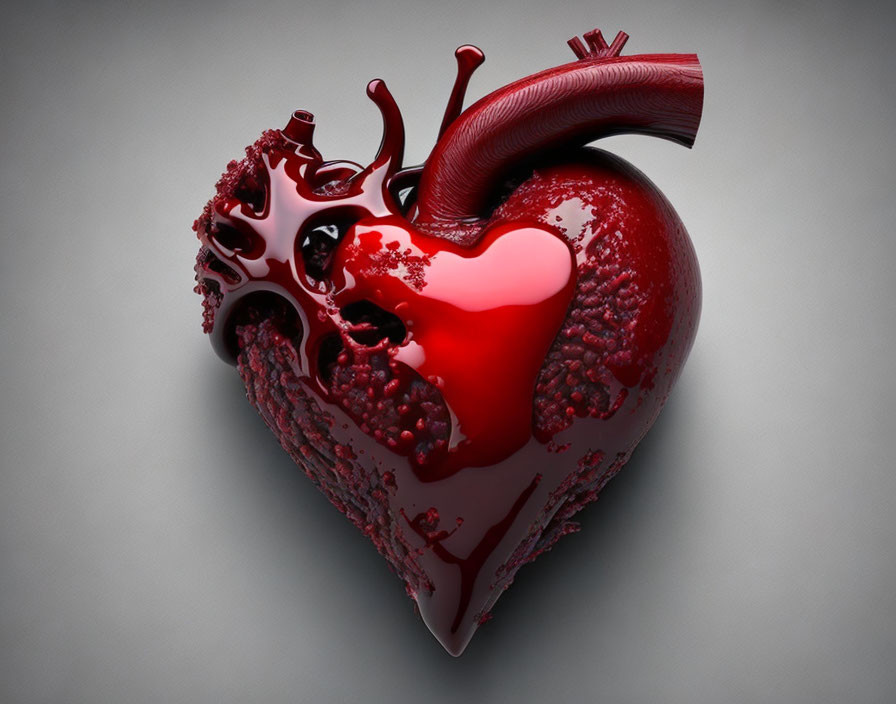 heart with blood