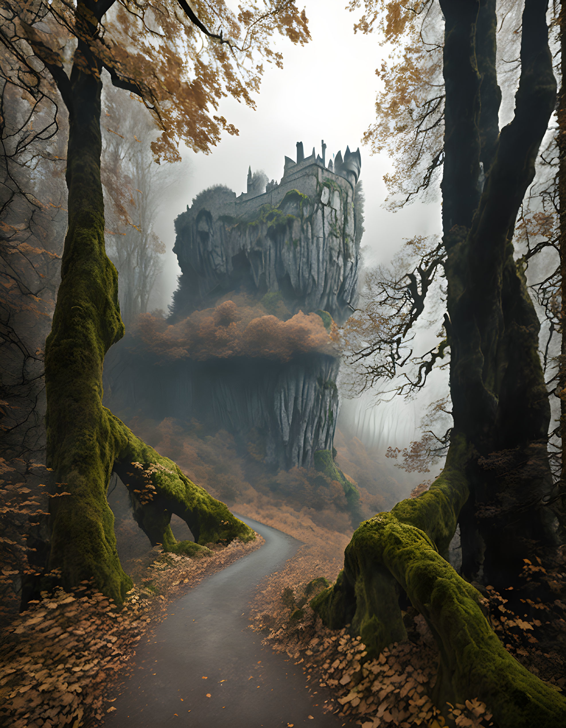 Road to castle