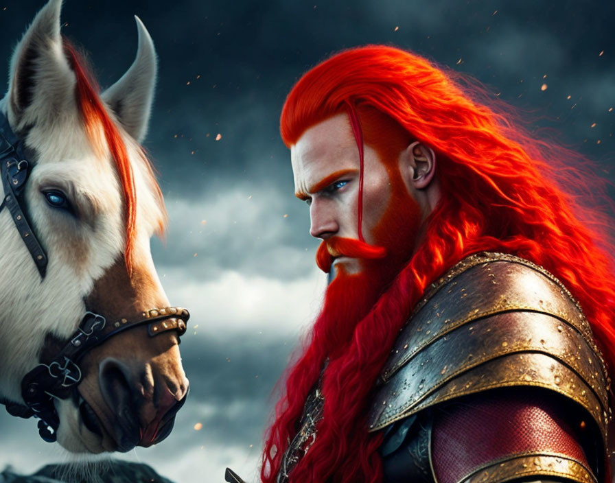 Viking w red hair