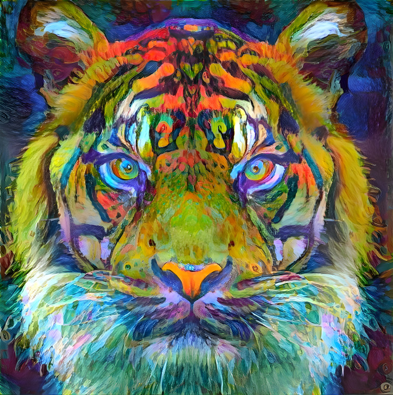 Vibrant tiger