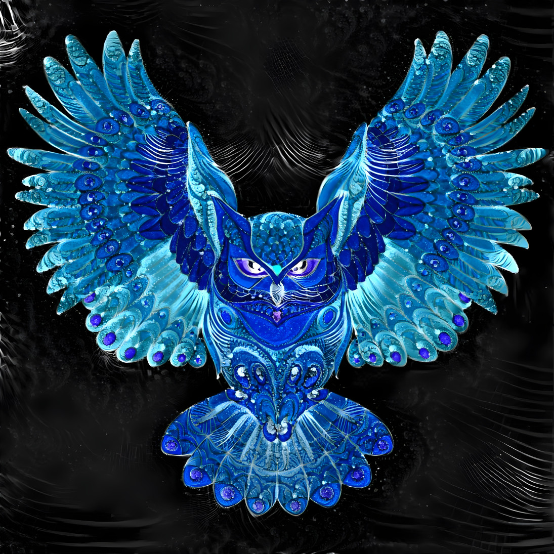 Sapphire owl
