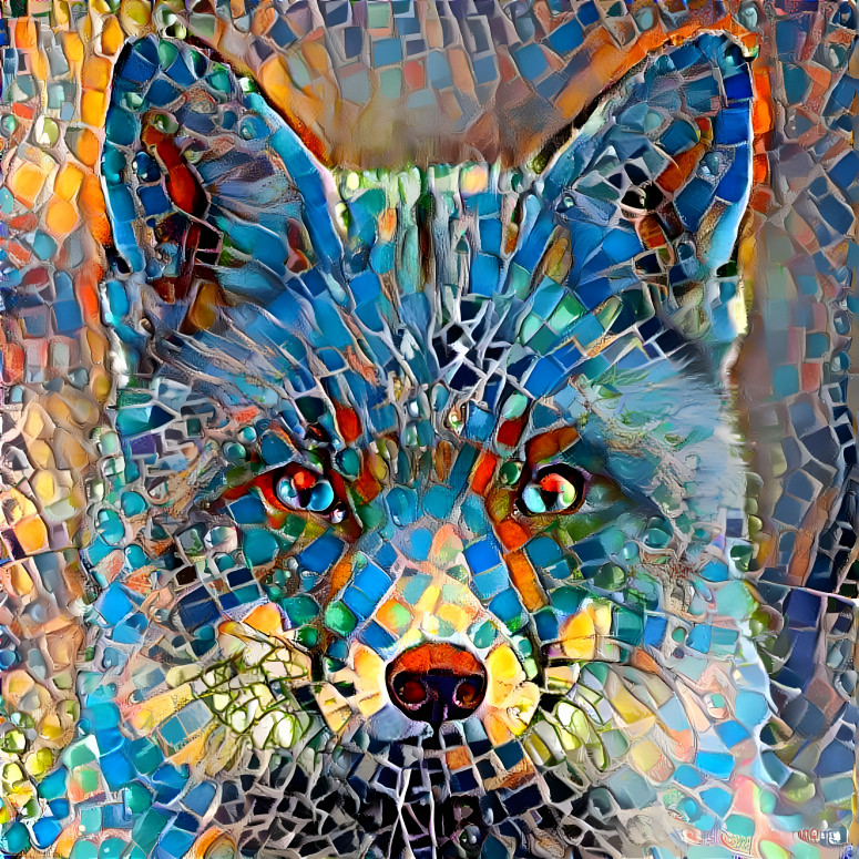 Mosaic fox