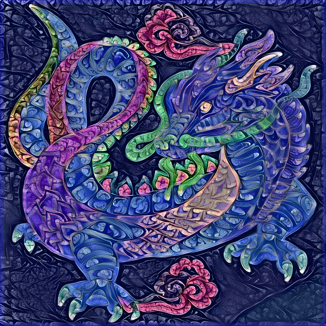 Dragon shimmers