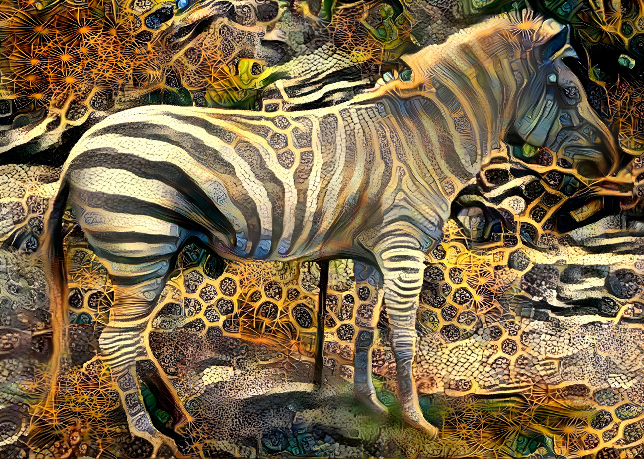 Leucistic zebra