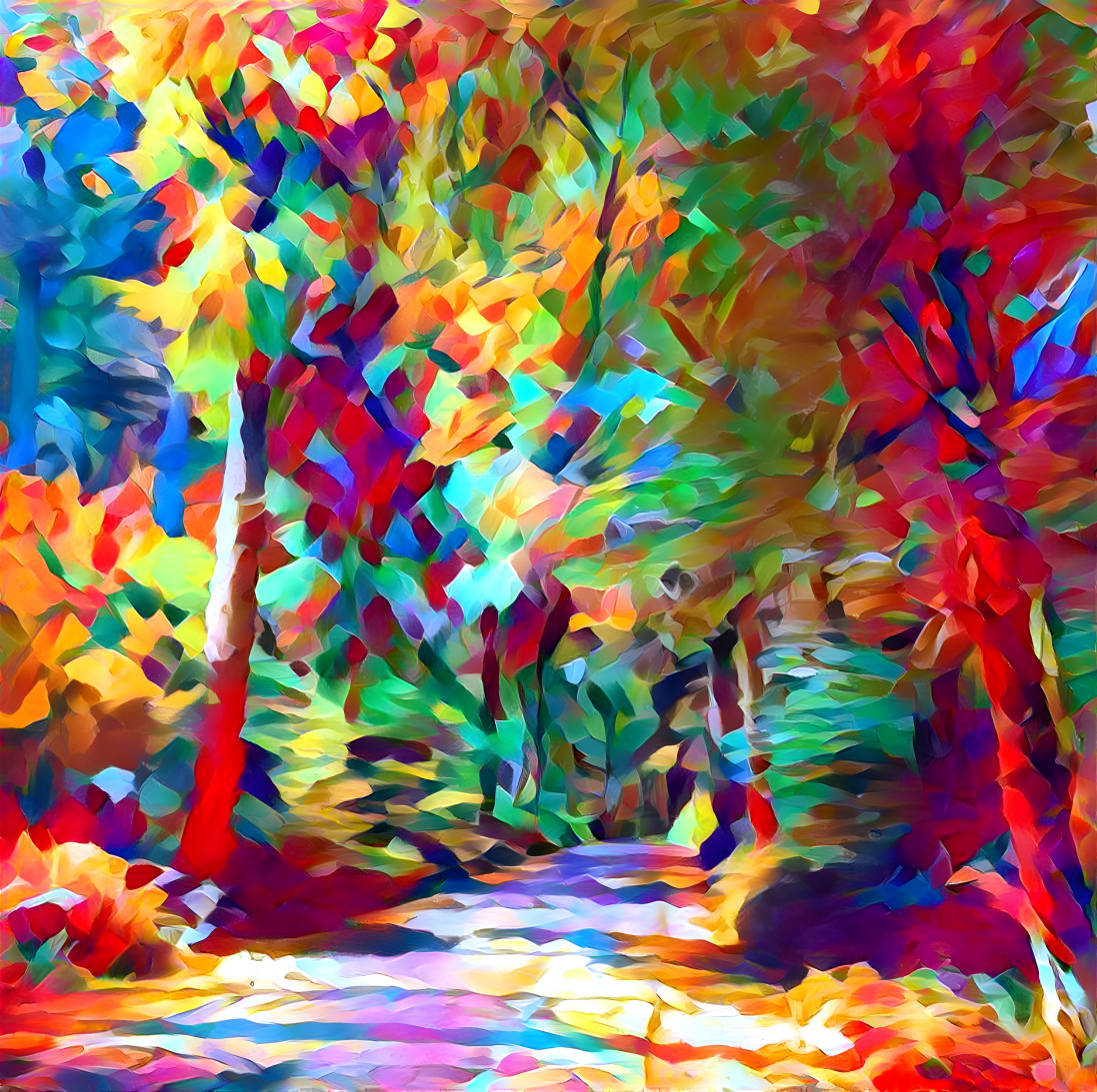 Colorful trail