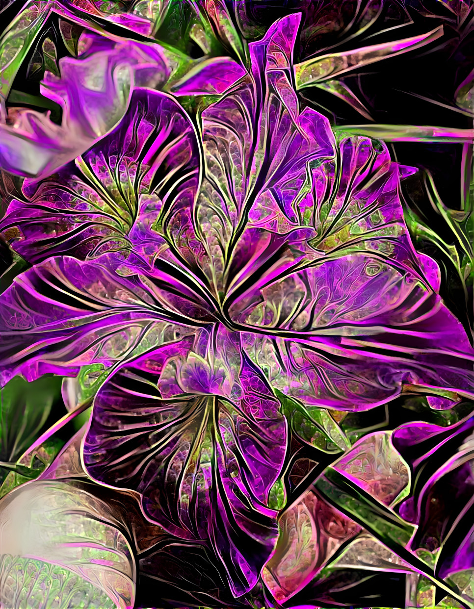 Purple fuchsia