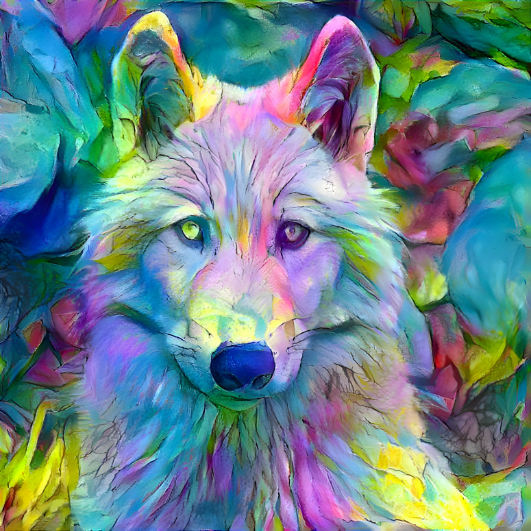 Baby colors wolf