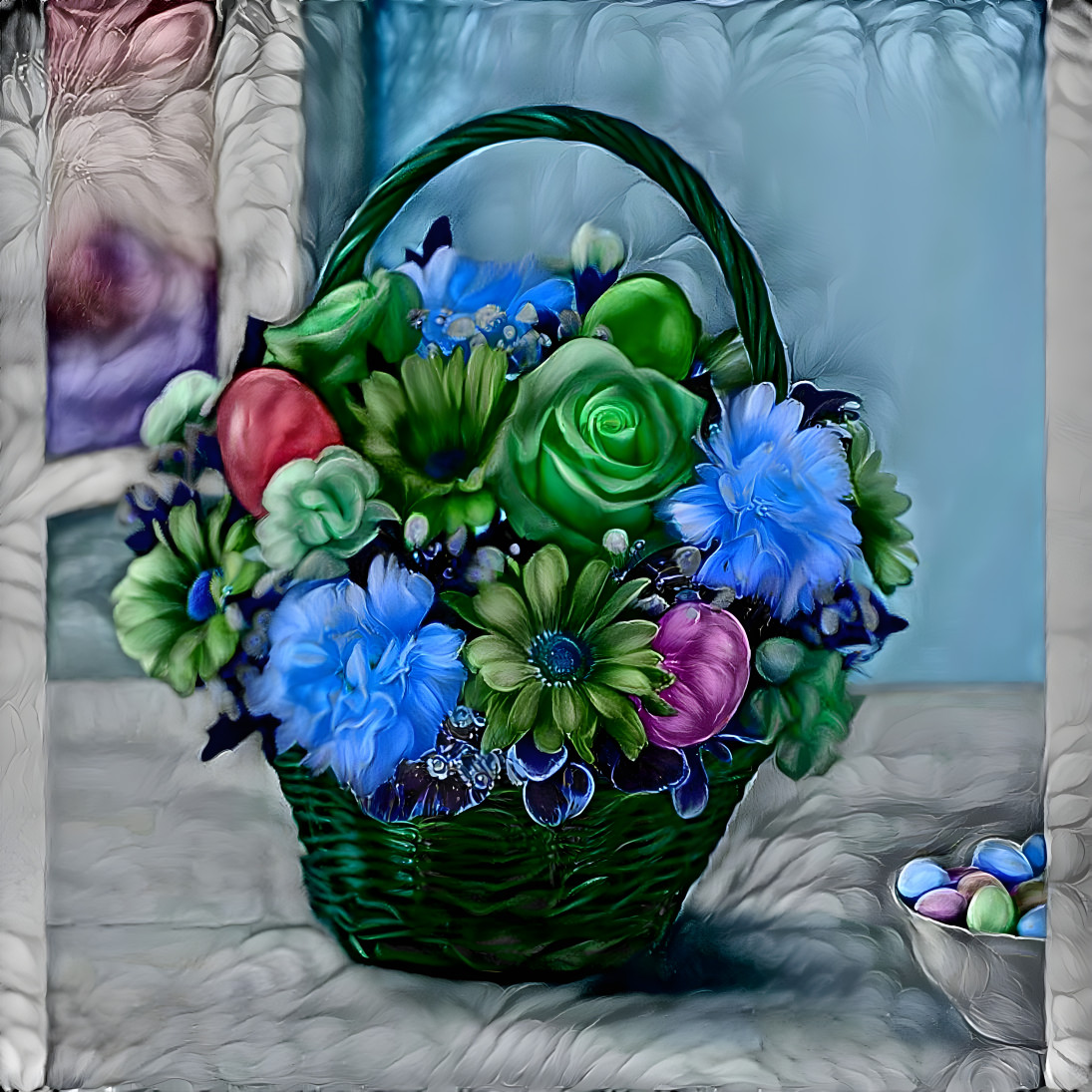 Cool colors bouquet